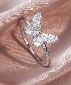 Butterfly Crystal Ring