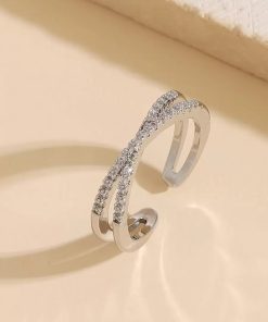 Double Pavé Open Ring